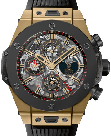 Hublot 406.MC.0138.RX Big Bang Unico 45 mm Unico Perpetual Calendar Magic Gold Ceramic watch bands